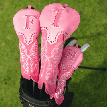 Premium Pink Cowboy Headcover - Lifestyle