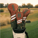 Premium Striped Leather Headcover - HeadCaddy
