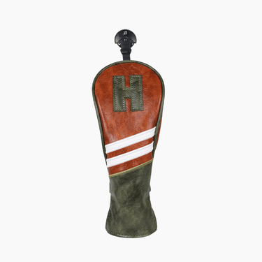 Premium Striped Leather Headcover - HeadCaddy