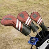 Premium Striped Leather Headcover - HeadCaddy