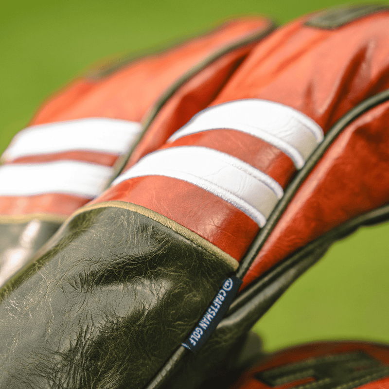 Premium Striped Leather Headcover - Lifestyle