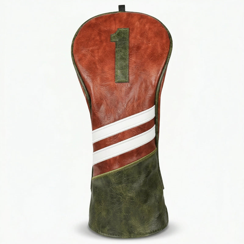 Premium Striped Leather Headcover - HeadCaddy