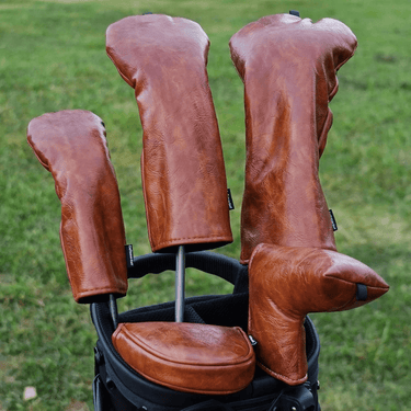 Premium Vintage Leather Blade Putter Cover - HeadCaddy