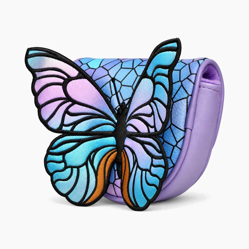 Purple Butterfly Center Shaft Putter Cover - Detail
