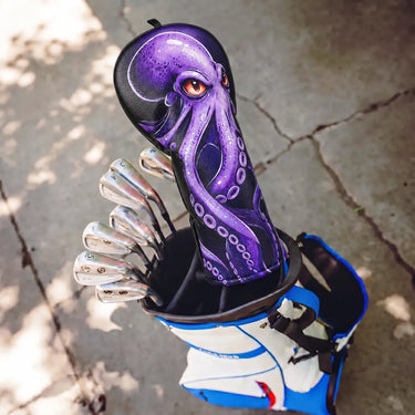 Purple Kraken Driver Headcover - Lifestyle