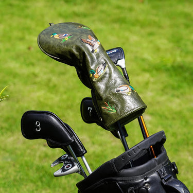 Retro Green Mallard Driver - HeadCaddy