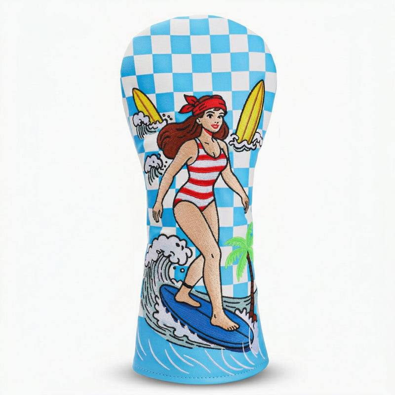 Retro Surf Girl Headcover - HeadCaddy
