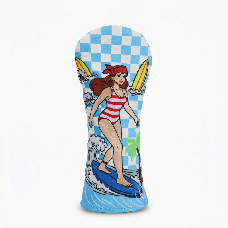 Retro Surf Girl Headcover - HeadCaddy