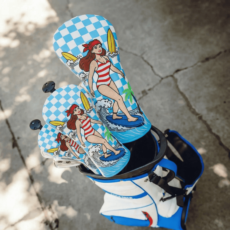 Retro Surf Girl Headcover - HeadCaddy