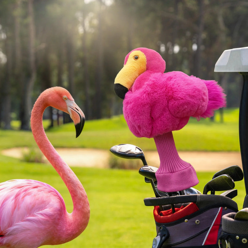 Sassy Flamingo Driver Headcover - Lifestyle