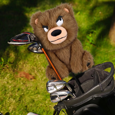 Sneaky Brown Bear Driver Headcover - Lifestyle