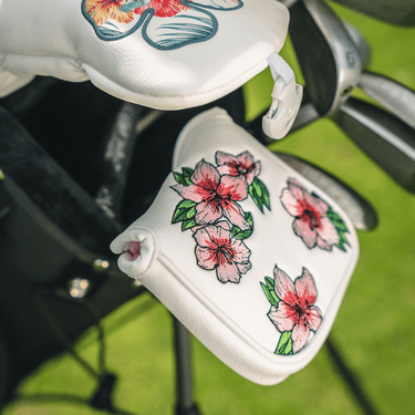 Spring Hibiscus Mallet Putter Cover - Lifestyle
