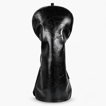 Vintage Black Waxed Driver Headcover - HeadCaddy