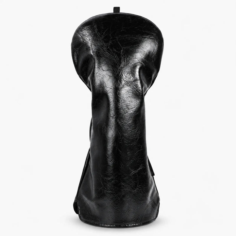 Vintage Black Waxed Driver Headcover - HeadCaddy