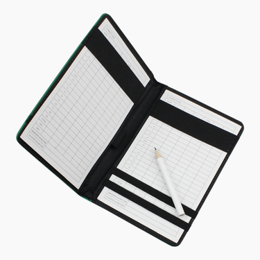 Vintage Green Scorecard Holder - Detail