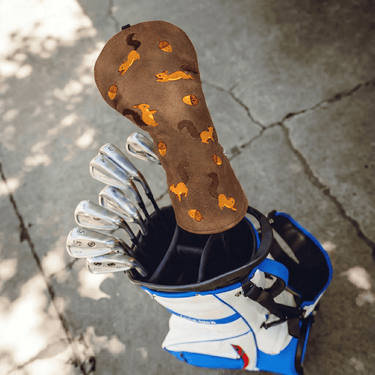 Vintage Squirrel Driver Headcover - Lifestyle