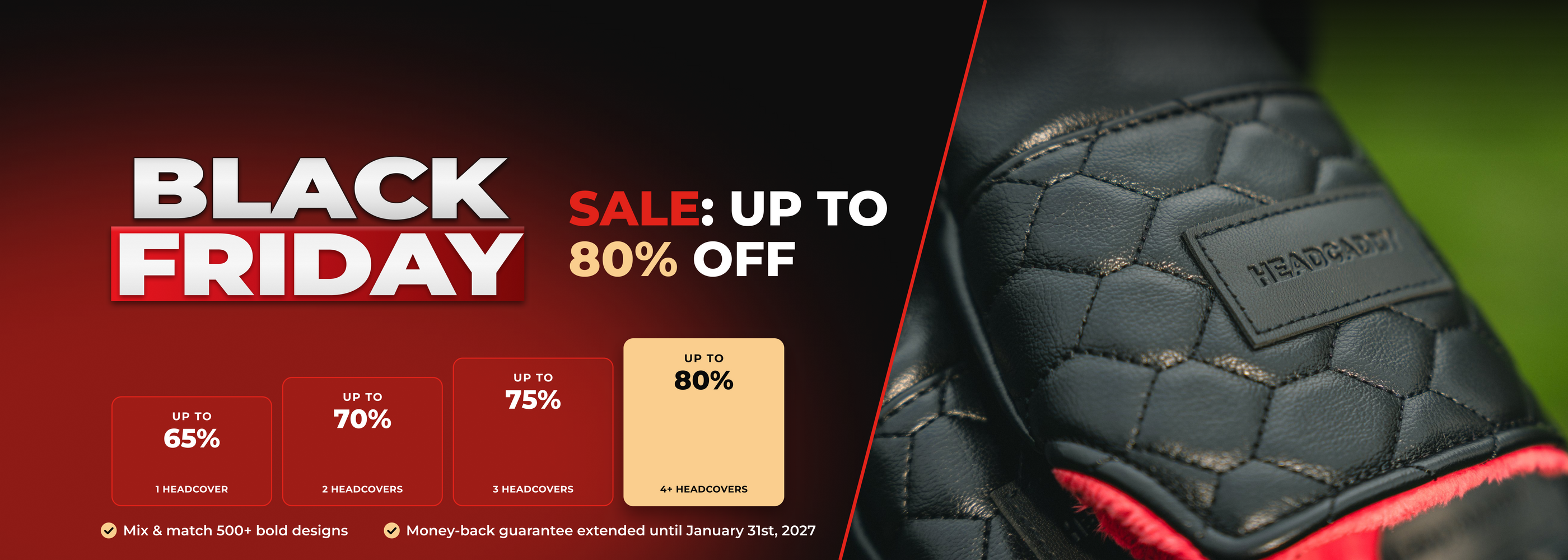 Black Friday Sale: up to 80% off golf headcovers
